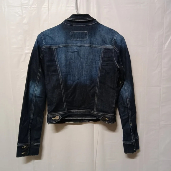 Sneak Peek Denim Jacket Blue Washed Studded Size Small - Picture 6 of 8